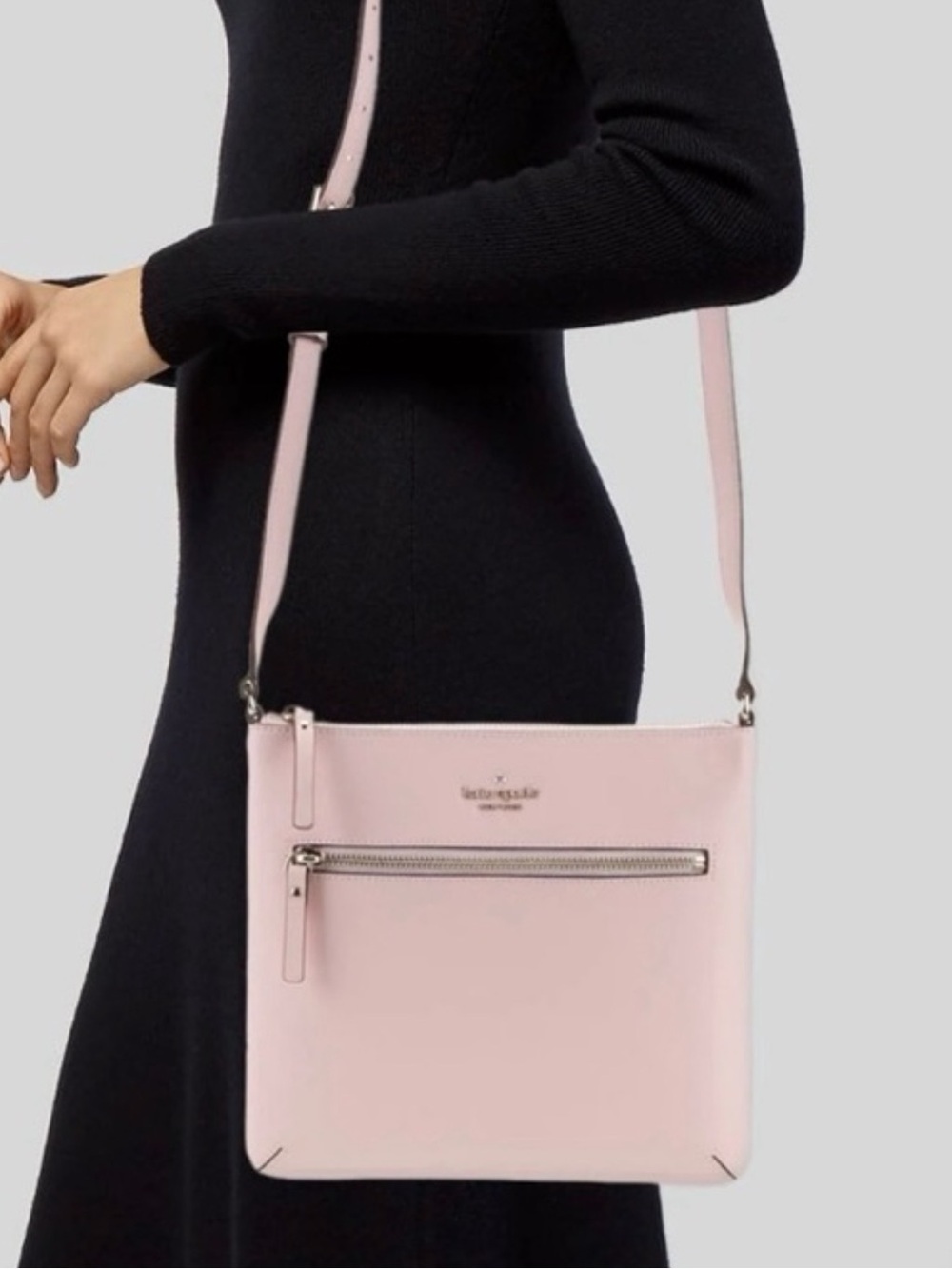 Kate Spade Pale Pink Tutu Leather Crossbody Bag NWT